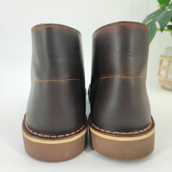 Clarks Men's Bushacre Brown Leather Boots Size 11 - Picture 3 of 8